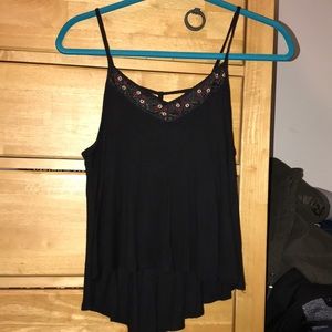 flowy black tank top